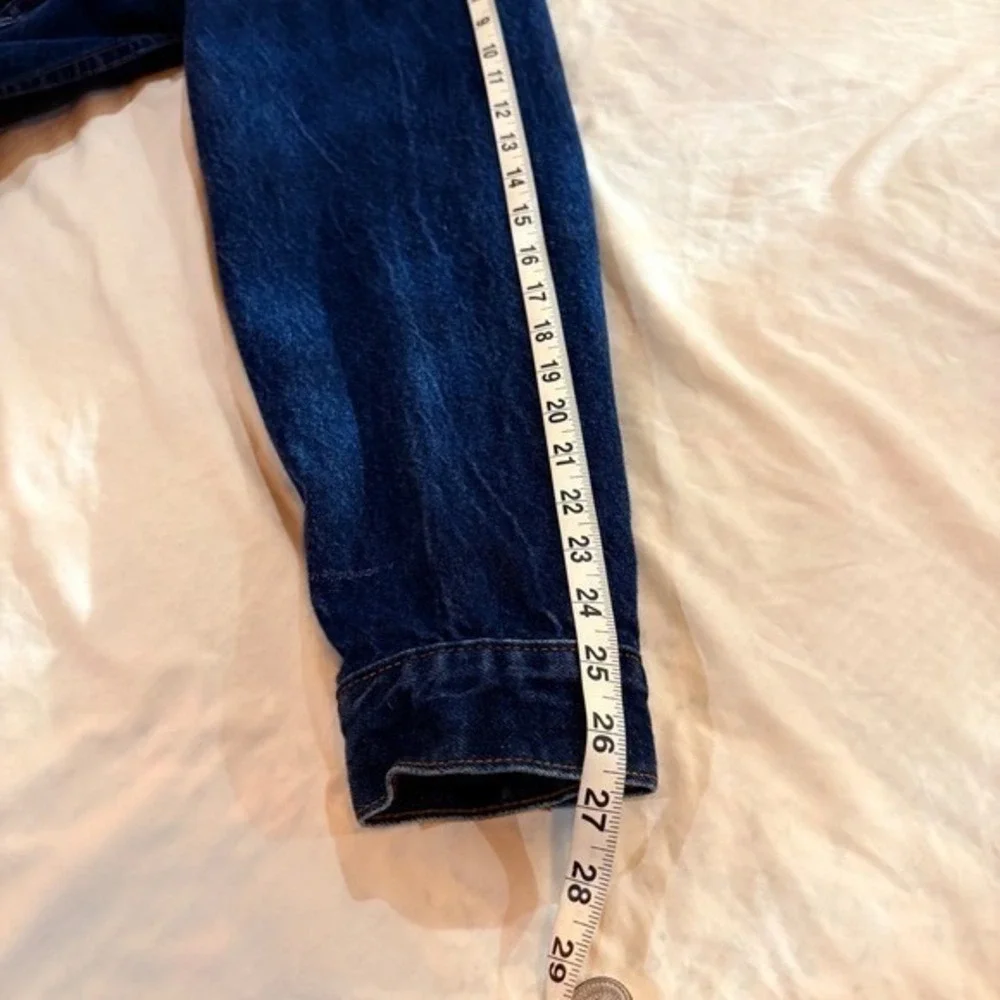 Vintage 1986 Levis 71506-0216‎ Denim Trucker Jacket 46L Made in USA Dark Wash - Picture 8 of 10